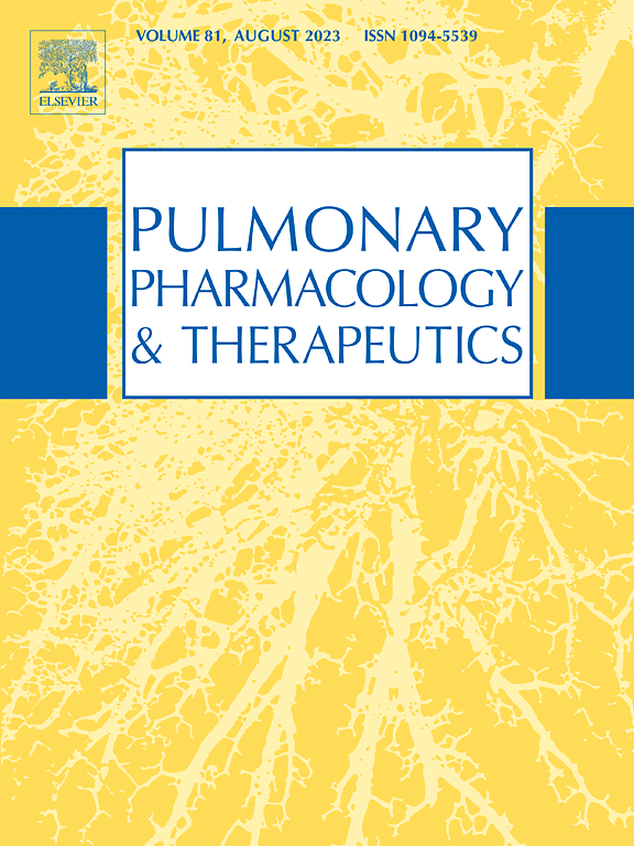 Go to journal home page - Pulmonary Pharmacology & Therapeutics
